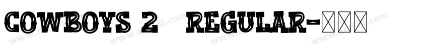 Cowboys 20 Regular字体转换